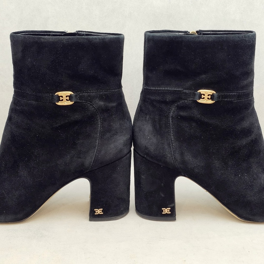 EUC Sam Edelman Florah Booties Women's Chic Black Suede High Ankle Size 9 - Picture 5 of 13